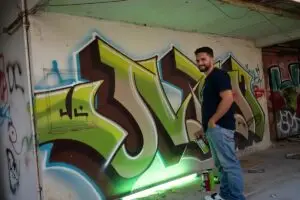 מג'יק בן ליד ציור קיר של תלד מימד